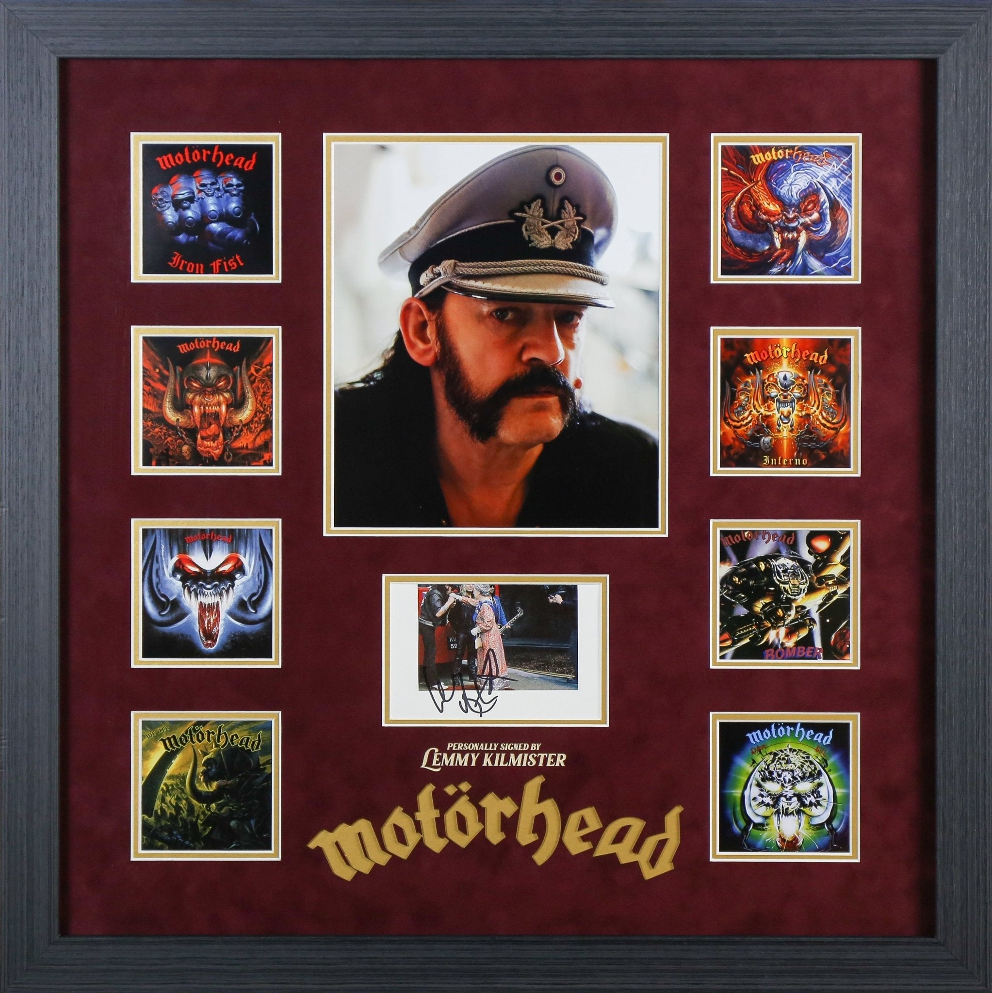 Lemmy Kilmister, Motorhead Signed 6x8 Photograph Framed Display - Memorabilia Framers Shop